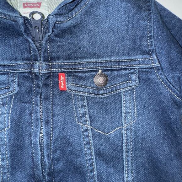 Levi’s Boys 18 Months Jacket Soft Knit Zip Up Fall Casual Everyday Basic - Picture 3 of 5